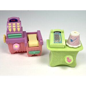 VTG Lot 2 Hasbro MY LITTLE PONY MLP 4" Toy Cash Registers Conveyer Belt *Read*